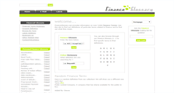 Desktop Screenshot of financeglossary.net