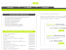 Tablet Screenshot of financeglossary.net